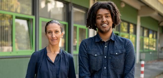 Bochumer Forschungsteam: Enrica Bordignon und Tufa Assafa.