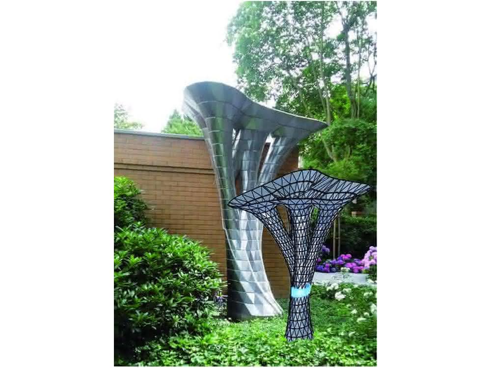 Art on the tree: steel tree and Solidworks assembly (assembly) Steel tree and Solidworks assembly (assembly)