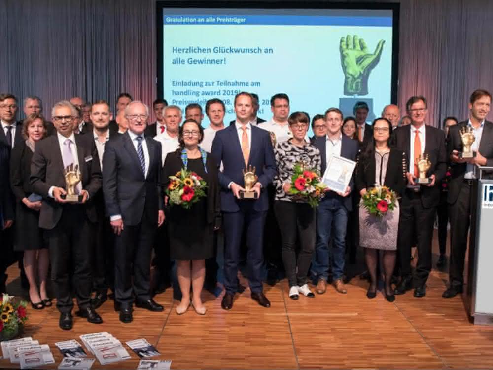 handling award 2018 Preisverleihung auf der Motek handling award 2018 Preisverleihung auf der Motek