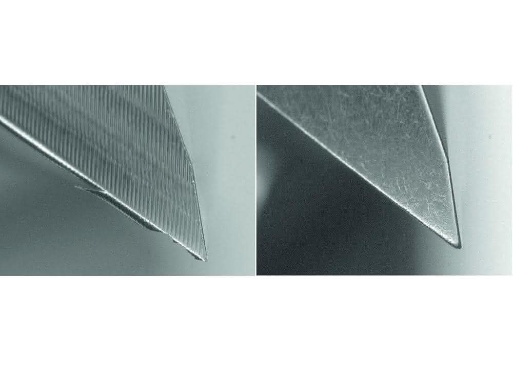 Main cutting edge of an HSS milling cutter