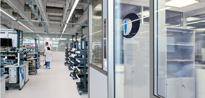 Reinraum an Fertigungslinien