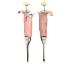 Im Rahmen einer Aktion von Gilson geht beim Kauf der pinken Version des Pipetman L ein Teil des Erlöses an die American Cancer Society. Im Rahmen einer Aktion von Gilson geht beim Kauf der pinken Version des Pipetman L ein Teil des Erlöses an die American Cancer Society.