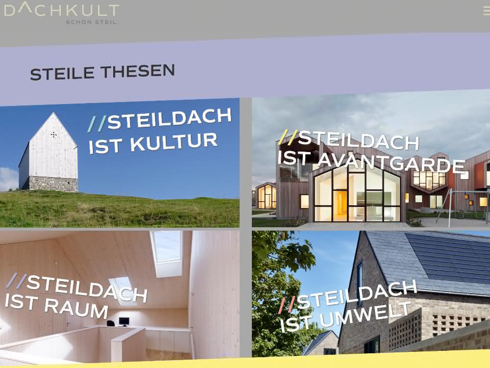 Initiative „Dachkult“ wirbt fürs Steildach