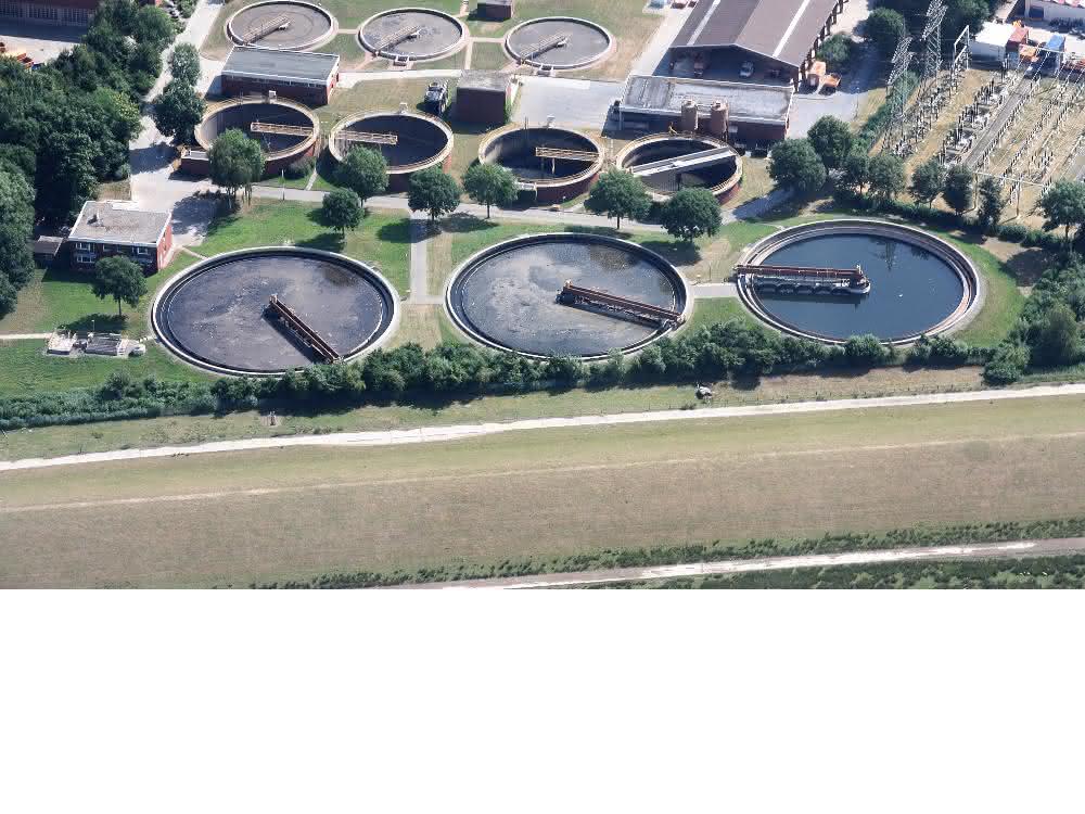 Luftaufnahme Klärbecken Luftaufnahme Klärbecken