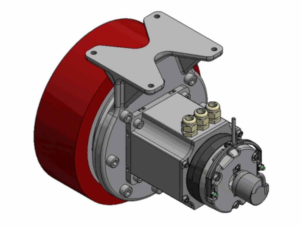 Drive solution for AGVs from Sumitomo and Lafert.