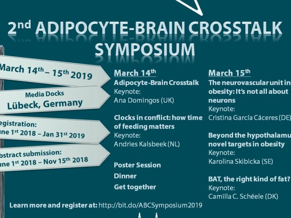 Plakat zum 2nd Adipocyte-Brain Crosstalk Symposium