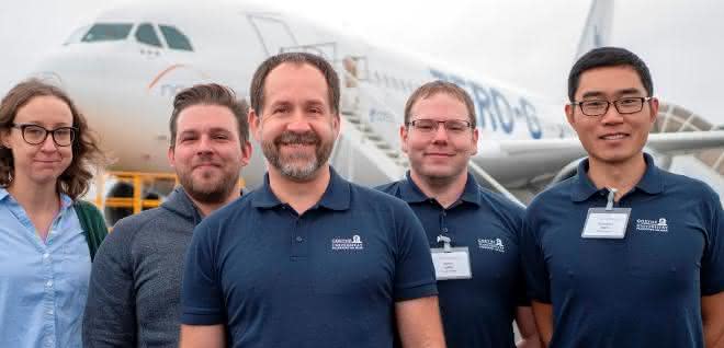 Das Team der Goethe Universität mit Kollegen von der Uni Wien und vom Deutschen Zentrum für Luft- und Raumfahrt Das Team der Goethe Universität mit Kollegen von der Uni Wien und vom Deutschen Zentrum für Luft- und Raumfahrt