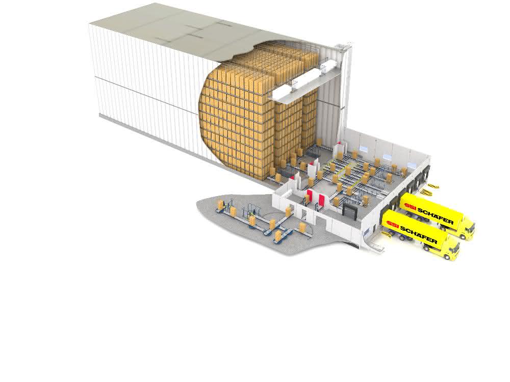 Plan of the new warehouse