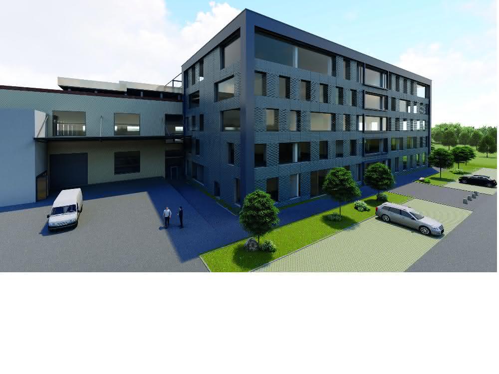 So wird das Technologie-Center nach der Fertigstellung aussehen.