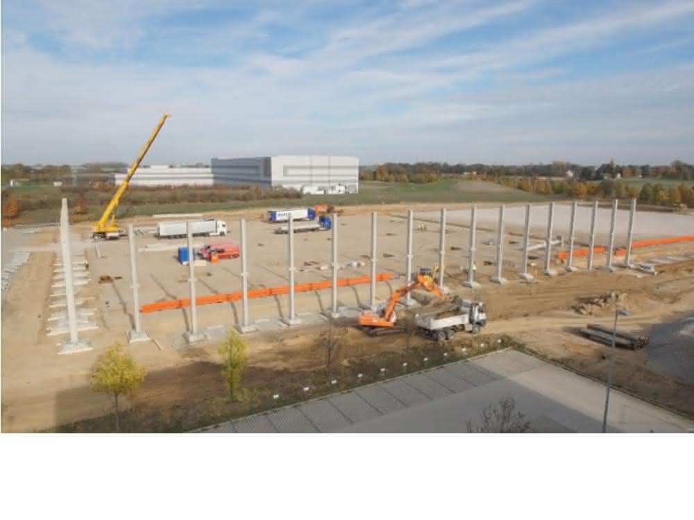 Das Projekt coreport in der Bauphase.