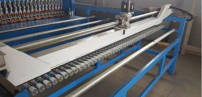 Machine for the production of structural steel mesh