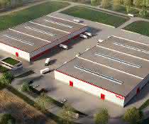 The planned new building for Spedition Hirsch. The planned new building for Spedition Hirsch.