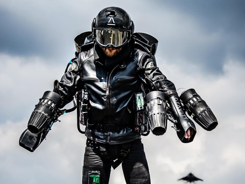 Mankind's dream of flying Flight suit