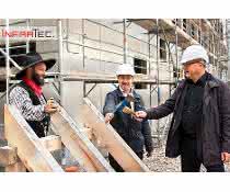 Infratec celebrates topping-out ceremony