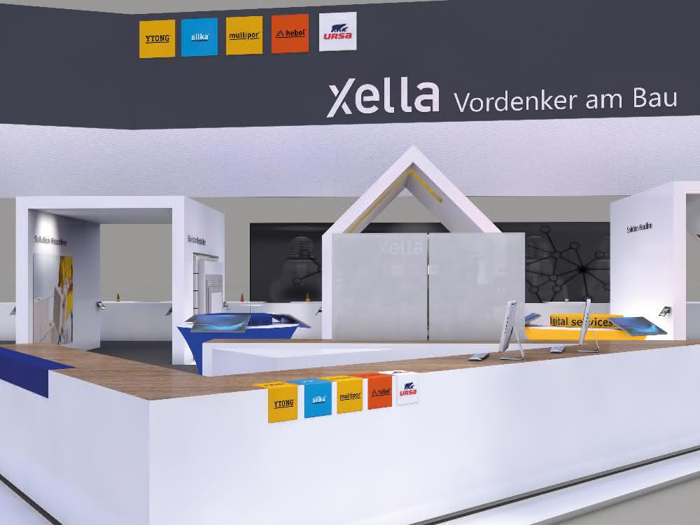 Xella zeigt auf der BAU 2019 Produktewelt für Boden, Wand, Decke und Dach