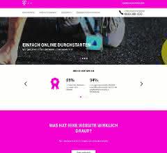 Mit der Dienstleistung der Telekom ist ein professioneller Webauftritt auch ohne eigenes Know-how möglich