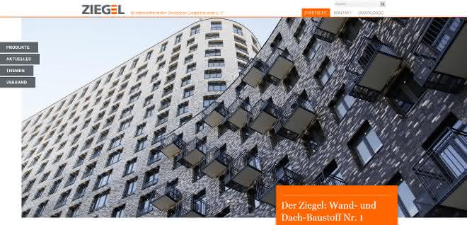 Neue Website des Bundesverbands der Deutschen Ziegelindustrie