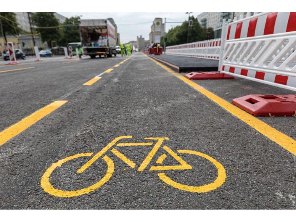 geschützte Radfahrstreifen