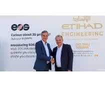 Markus Glasser, Senior Vice President Export Region at EOS and Bernhard Randerath, Vice President Design, Engineering and Innovation at Etihad Airways Engineering.