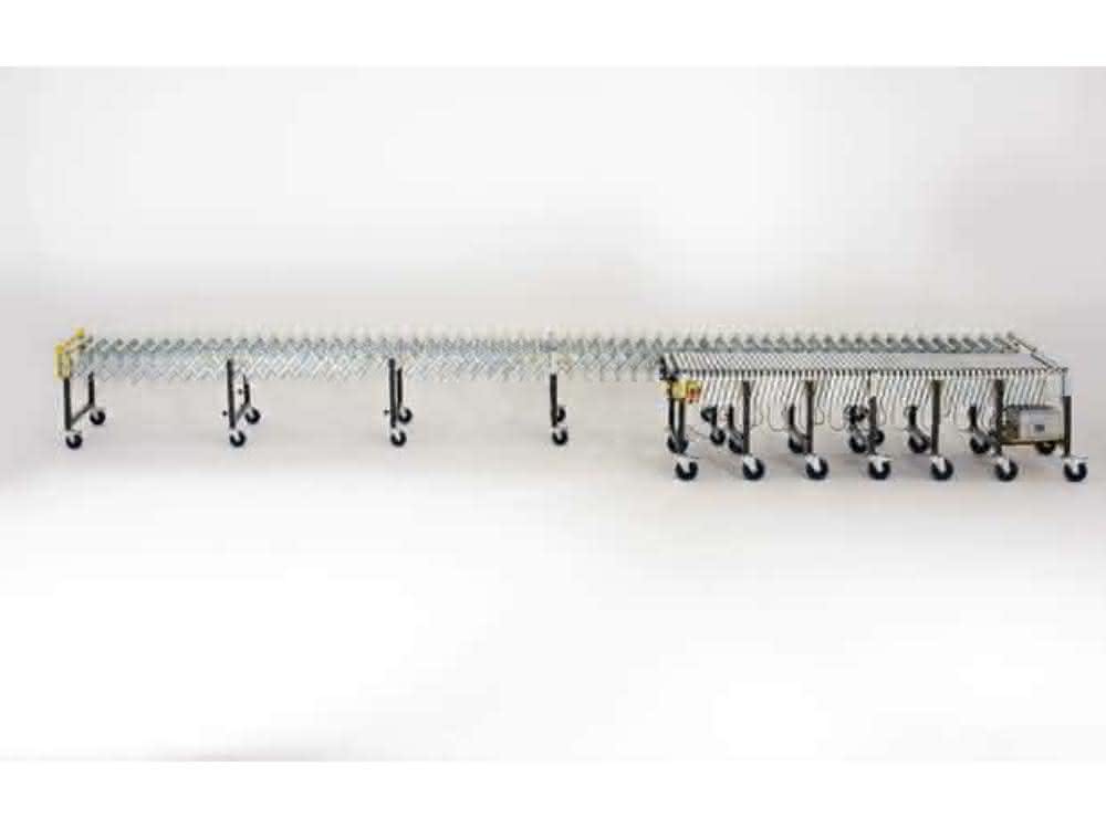 Scissor roller conveyor