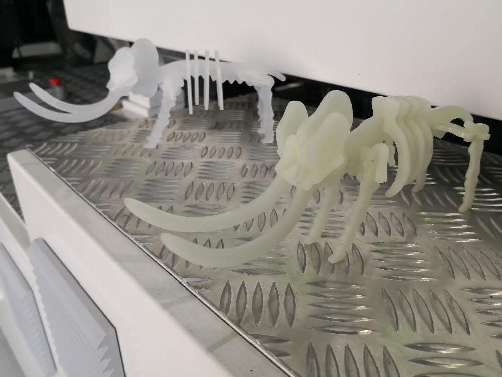Elephants from the injection molding machine FCS machines are used in many different industries, including automotive engineering, medical technology and toy production.