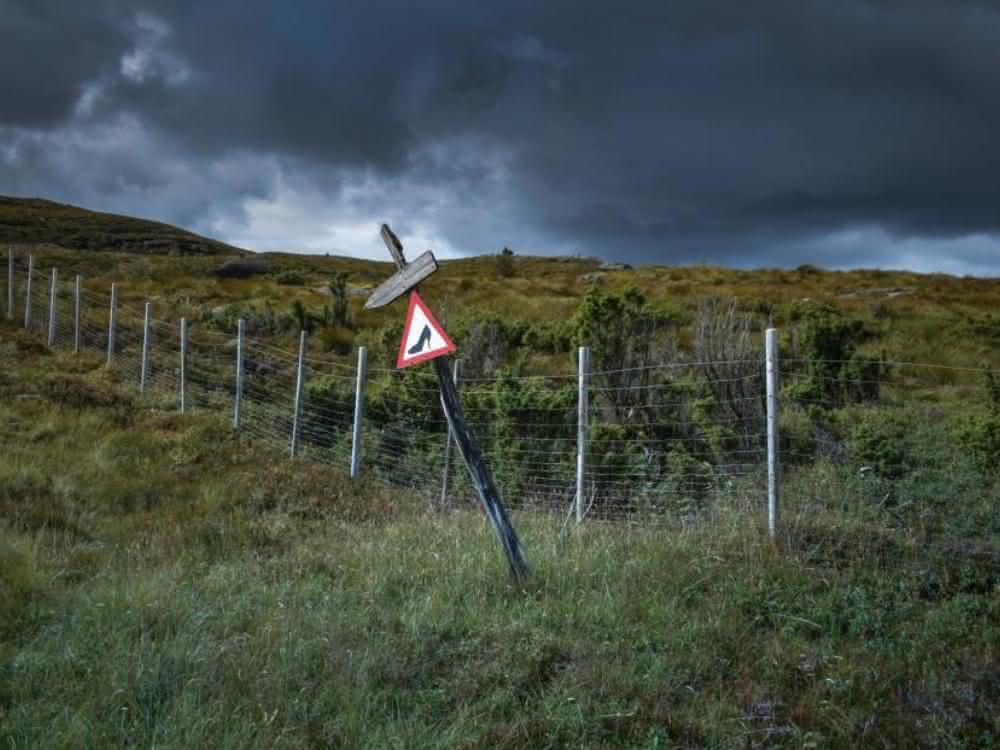 Warnschild "No Highheels"