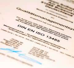 ISO-13485:2016-Zertifikat