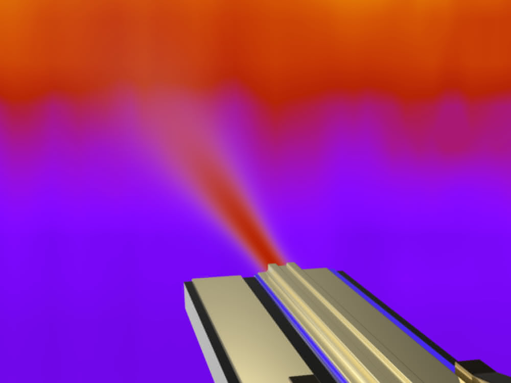 Der Laser sendet Licht mit ganz speziellen spektralen Eigenschaften aus.