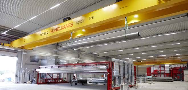 Double-girder overhead cranes for new logistics center Double-girder overhead cranes for new logistics center