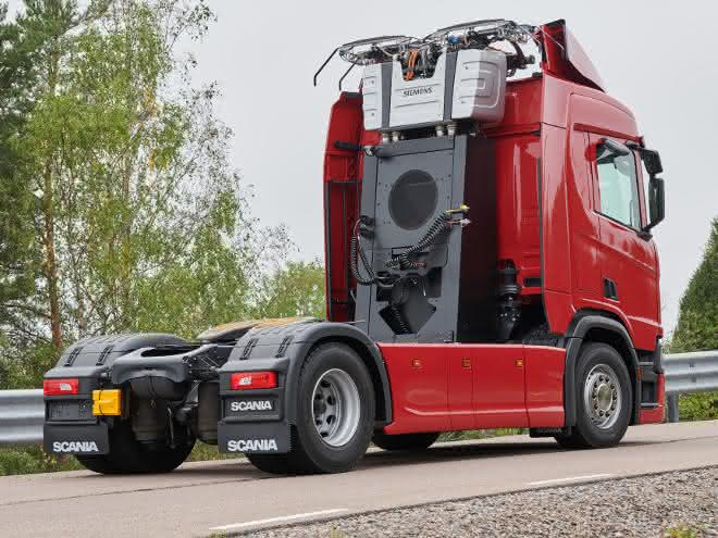 Hybrid-Lkw: Scania liefert Lkws für E-Highways