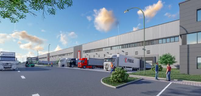 Graphic: This is what the new Fiege location in Emmerich could look like.
