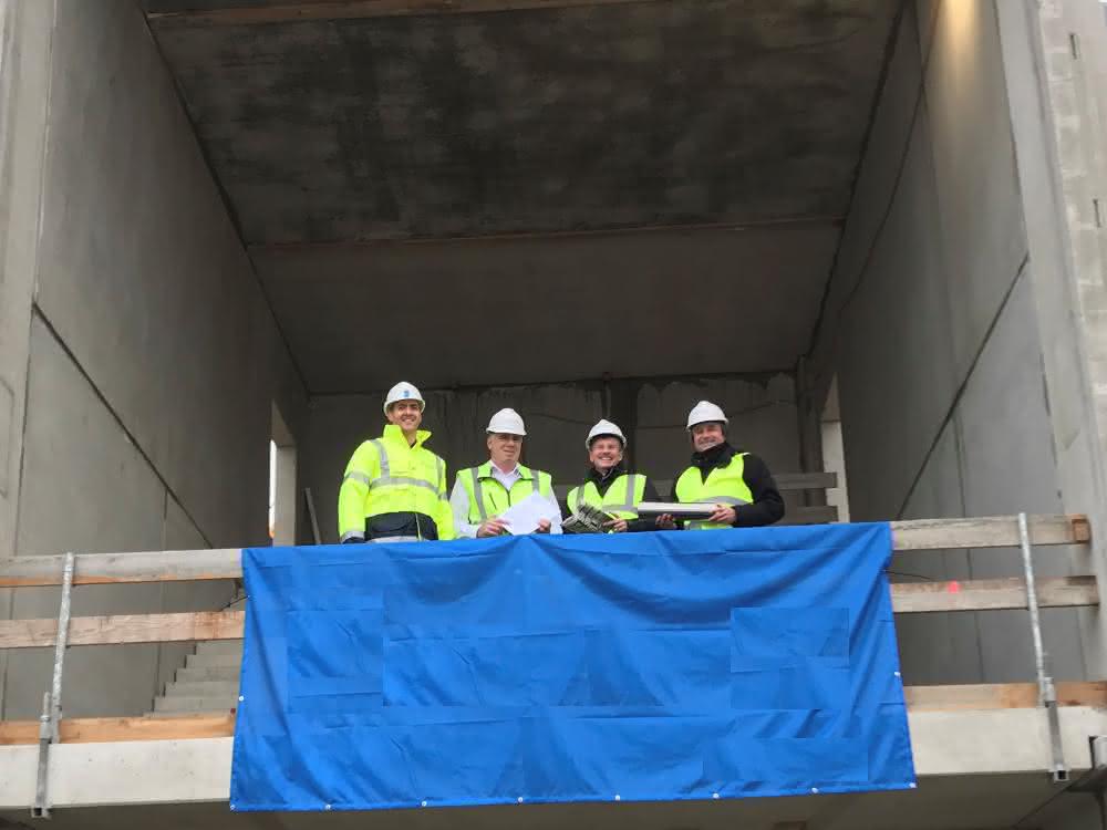 intaurus celebrates topping-out ceremony for Leipzig coreport