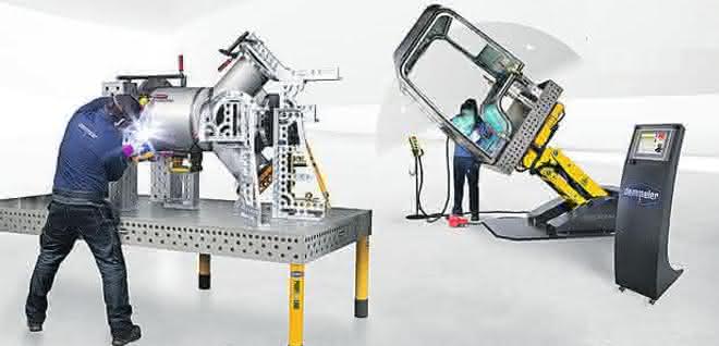 3D welding tables and manipulators