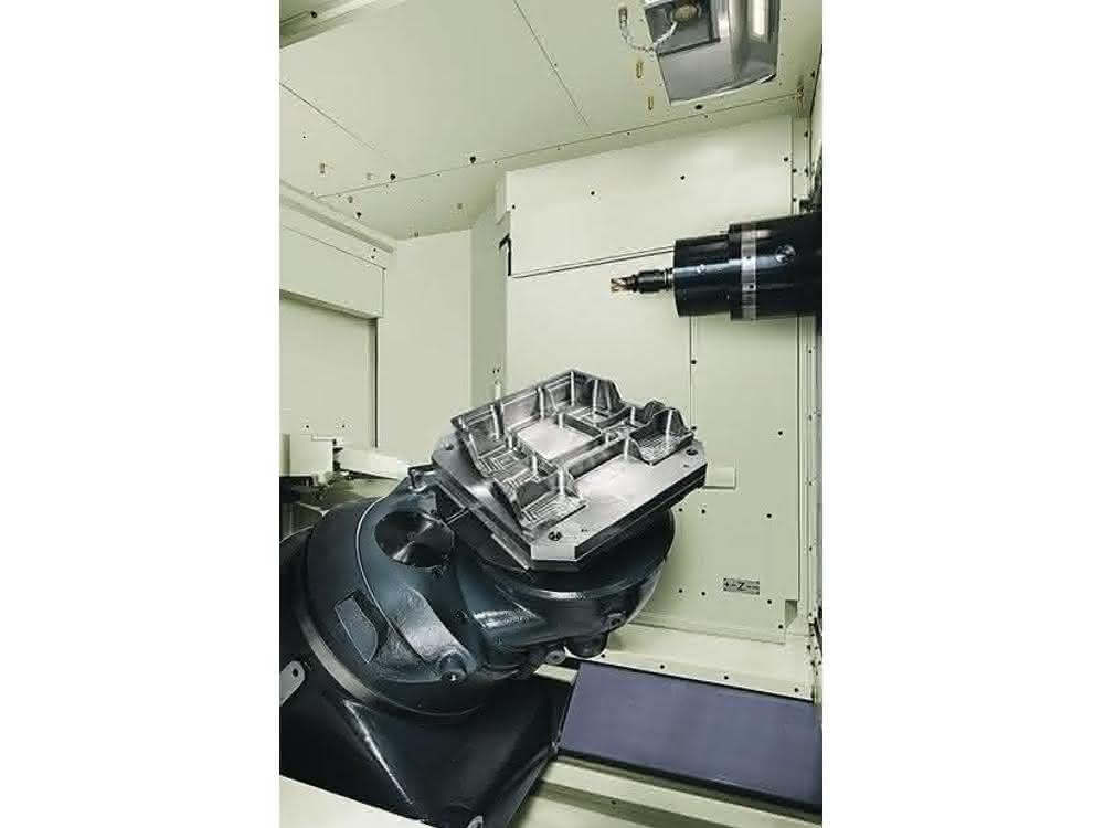 The five-axis table in Z configuration