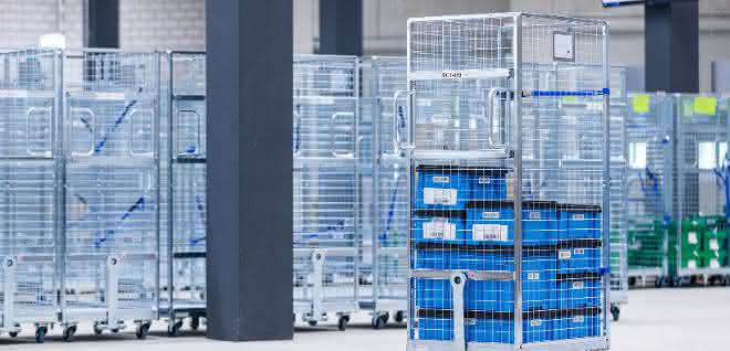 Roll container: All-rounder on castors Roll container: All-rounder on castors