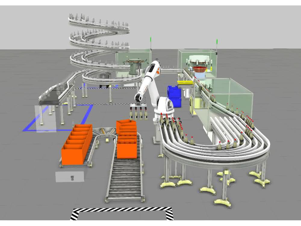 3D factory simulation
