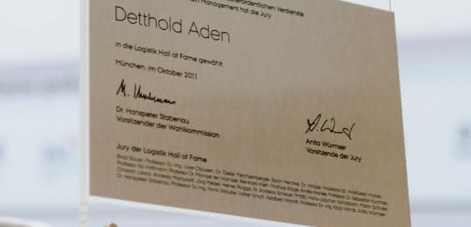 Logistics Hall Of Fame: Empfang zu Ehren Detthold Adens im Verkehrsministerium