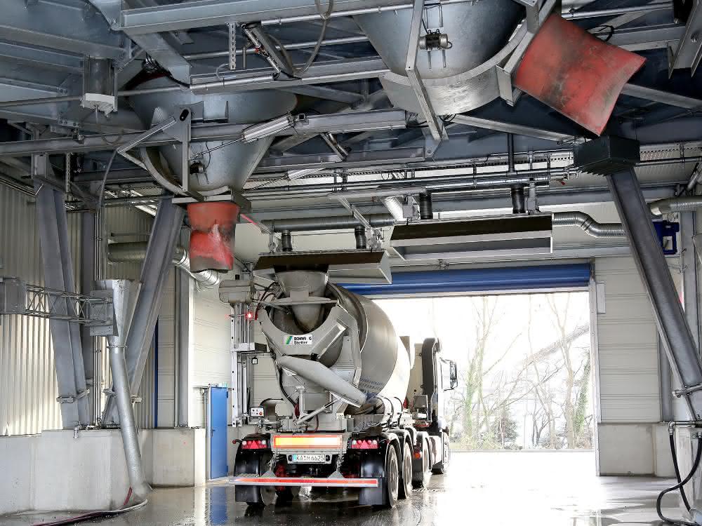 Betonversorgung: Betonmischanlage mit besonderen Features