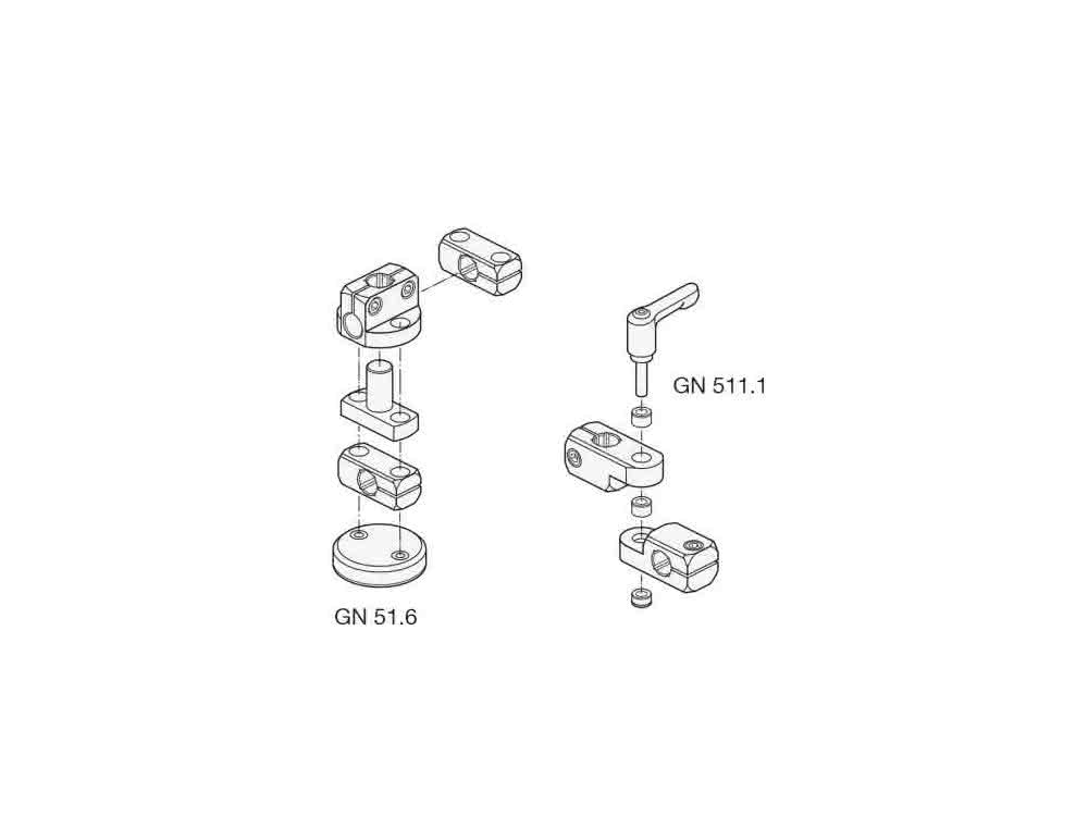 Retaining magnet and bracket joint set Retaining magnet and bracket joint set