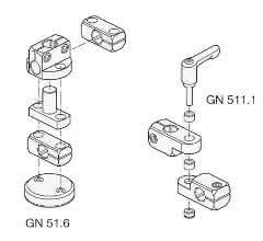 Retaining magnet and bracket joint set Retaining magnet and bracket joint set