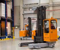 Step-by-step automation of electric multidirectional sideloaders