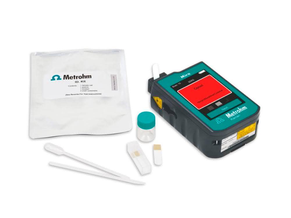 Das ID-Kit von Metrohm identifiziert Heroin auch in komplexen Proben.
