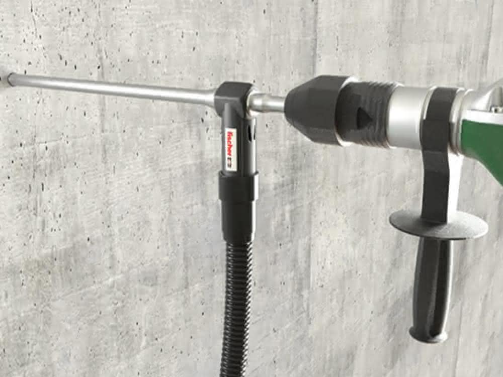 Neue Bohrer von fischer für staubarmes Bohren