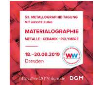 Ankündigung 53. Metallographie-Tagung