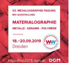 Ankündigung 53. Metallographie-Tagung
