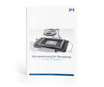 Titelseite der Broschüre „Nanopositioning for Microscopy“