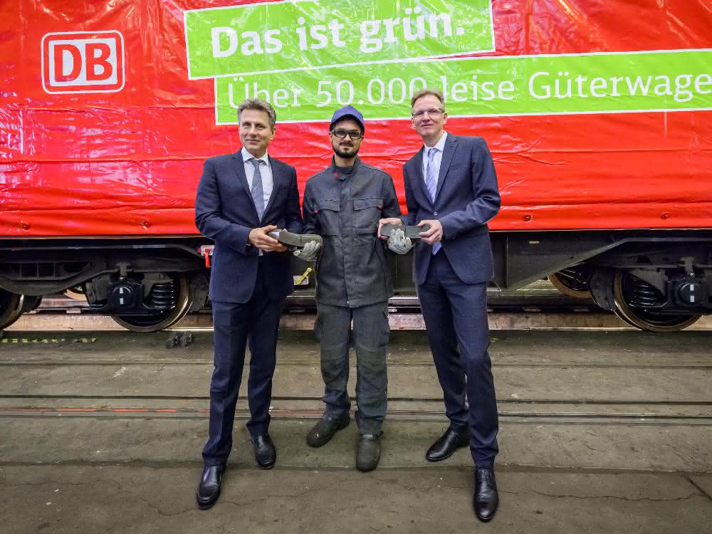 Auf leiseren Sohlen: „Flüsterbremsen“ für über 50.000 Güterwagen