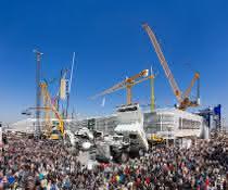 Stand der Firmengruppe Liebherr auf der Bauma 2016