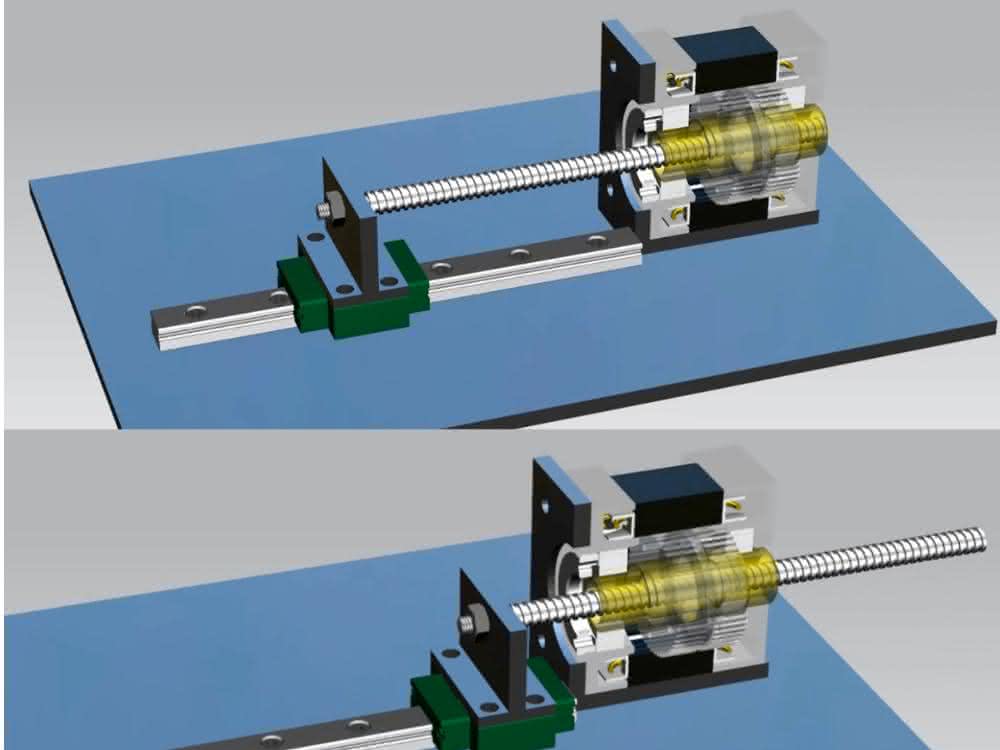 Hybrid stepper motor linear actuator Hybrid stepper motor linear actuator