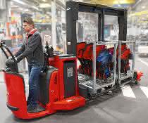 Trolley-Transport neu gedacht: Vorteile von Logistikzug und Stapler kombiniert Trolley-Transport neu gedacht: Vorteile von Logistikzug und Stapler kombiniert